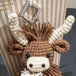 Piper K | Crochet Highland Cow Bag Charm Brown Photo 8