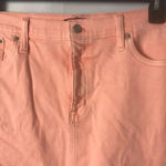 CREW MERCANTILE WO SZ 14 DENIM SKIRT RAW HEM Photo 3