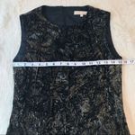 Michael Kors Metallic Crushed Velvet Midi Dress Sheath Sleeveless Bronze Size 2 Photo 9