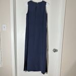 Valerie Stevens  Navy Dress Womens 6 Blue Shift Silk Classic Minimalist Lined Photo 1