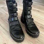 Vibram GDF  soles black strappy moto grunge emo Women’s Size 6 Photo 5
