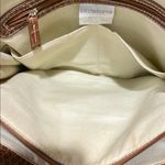Liz Claiborne Vintage Cream and Tan Shoulder Bag Photo 4