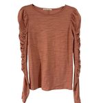 We The Free  Natasha pink ruched puff sleeve long sleeve top small Photo 8