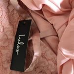 Lulus  Pink Lace Bodycon Mini Dress Halter Backless Sexy Party Clubwear Small Photo 3