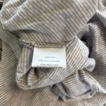 Eileen Fisher Dark Pearl Gray White Linen Jersey Stripe Asymmetrical Skirt Small Photo 4