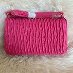 Valentino Orlandi Pink Quilted Crossbody Bag Adjustable Strap Women's Pink Photo 4