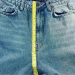 Nasty Gal  Denim High Waisted Tapered Mom Jeans 6 Light Blue Wash Photo 4