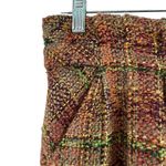 Anthropologie  ODILLE Brown/Orange Tweed Wrap Skirt Size 6 Photo 1