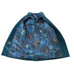 Vintage 80s Alorna Wool Blend Trench Coat Double Breasted Peacock Blue Women's M Size M Photo 6