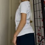 Diesel  | White Glitchy Logo Graphic Short-Sleeve T-Shirt Top Photo 2