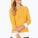 Foxcroft  Mixed Media sweater Orange size medium Photo 0