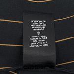 Alice + Olivia Black Stripe Ruffle Bell Sleeve Shirt Dress Size Medium Workwear Photo 8