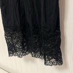 White House | Black Market  Lace Bottom Cami Top v-neck black Photo 3