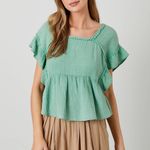 Polagram Green  Boutique Top Photo 1