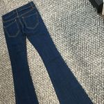 Free People  Blue Denim Western Bell Bottom Flare Jean Size 24 Photo 8
