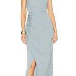 Favorite Daughter The Singles Table Asymmetric One Shoulder Dress Slate Blue 18 Photo 0