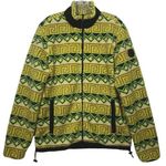 American Eagle Medium Jacket Sherpa Fleece Southwest Print Green Yellow Unisex Photo 0