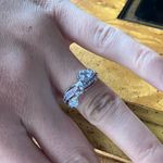 Natural Aquamarine Tanzanite Sterling Silver Ring Size 6 Photo 3