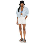 AGOLDE  Boxing Shorts in Paper Mache Heather XSmall Womens Baggy comfy Photo 3