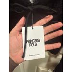 Princess Polly Black Lace Corset Crop Top Long Sleeve Square Neck size 2 NWT Photo 2