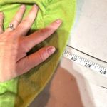 Amicale Women's Pure Cashmere Scrunched Squiggle Fringe Scarf Green One Size Photo 6