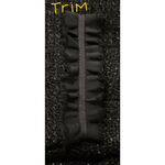 Talbots Sweater Womens Size 10P Black Silver Wool Lined Ruffled Trim Grace NWT Photo 6