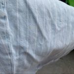 American Eagle AEO Mom Jean high rise light wash pin stripe 14 SHORT Photo 7