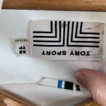 Tory Burch Sport Women's White Logo Zip Front Mock Neck Jacket Size XS Photo 9