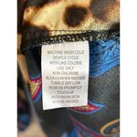 Sunny Leigh Womens Top Sz Small Animal Print Flowy V Neck Photo 5