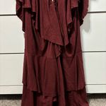 Free People  Darling Mini Dress Maroon NWT Photo 7