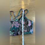 Gap  fit medium impact sports bra tropical pattern size large Photo 2