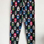 Holiday Hot Cocoa Christmas Leggings One Size Black Photo 7