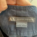 Armani Exchange Mini Skirt Womens Size 6 Navy Blue Double Button Front Career Photo 4