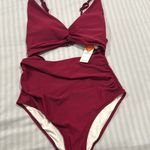 🏷️ Charmo One Piece Swimsuit cut out raspberry color Pink Size XL Photo 3