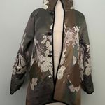 NEW Reversible Cream Purple Reversible Floral Jacket Multiple Size M Photo 9