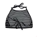 American Apparel  Halter Tie Back Crop Top Black White OS Photo 3