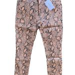 frame denim NEW Frame Le High Skinny Crop Coated Python Jeans size 26 Photo 2