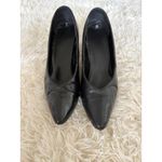 Nina Vintage Black Leather Pumps Kitten Heels Gold Ornate Elephant Size 10 Photo 1