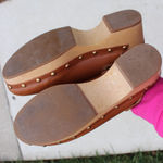 J.Crew Women's Rich Oak Convertible Leather Clogs Sz 8 Photo 6