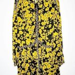 Free People Love Letter Tunic Mini Dress Women's Long Sleeve Yellow Size M Photo 1