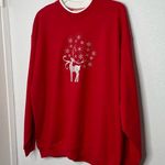 M & C Sportswear Red Festive Holiday Deer Sweater size 2XL Photo 1