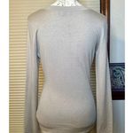 Saks 5th Avenue Saks Fifth Avenue Medium Silk & Cashmere Tan V Neck Sweater Photo 5