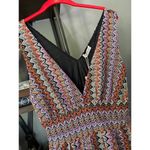 Ramy Brook  Cami Chevron Zig Zag Knit Mini Dress Sohom Womens Size 10 Photo 5