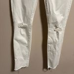 Mother Jeans Looker Ankle Fray Little Miss Innocent White Photo 2