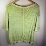 We The Free Free People‎  Slouchy Oversized Lime Green Ultra Soft Tee Size Small Photo 6