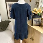 Anthropologie‎ Saturday Sunday Odette Flutter Sleeve Knit Dress Size XS Blue Photo 4
