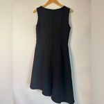 White House | Black Market  NWT black asymmetrical sleeveless dress Size 8 Photo 4