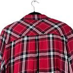 Rails  Size Small Women’s Hunter Crimson Red Plaid Button Down Flannel Shirt Photo 7