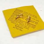 Vintage Karatclad 24k Gold Filled Earrings NEW Photo 2