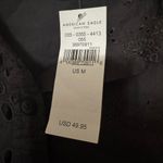 American Eagle Black Eyelet Short Sleeve Shirt NWT medium Photo 2